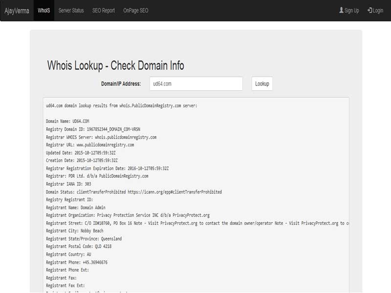 Whois Lookup